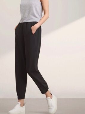 ARITZIA BABATON Dexter Pants. Black. Pull-on tuxedo pants size XXS